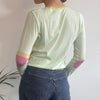 Vintage green Sniffe Tricot Trend Jumper - womens small