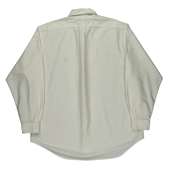 Ralph Lauren Collared Shirt - Large White Cotton