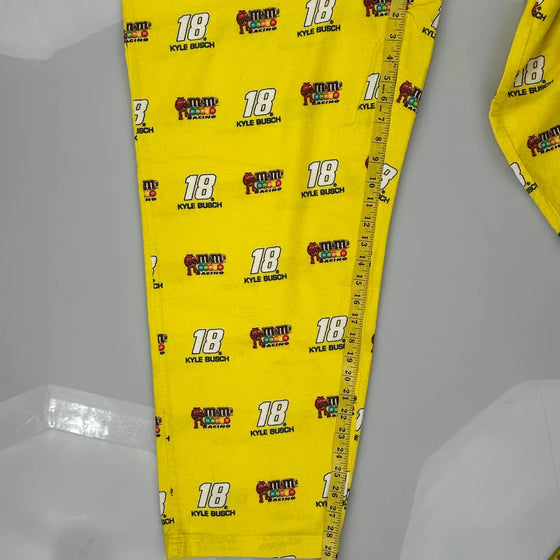 Kyle Busch Racing Winners Circle Nascar Joggers - XL Yellow Cotton