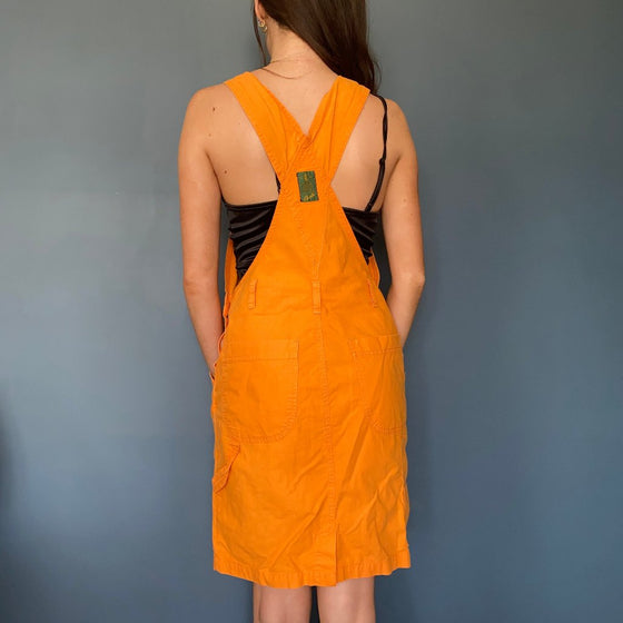 Vintage orange Clark Mini Dress - womens small