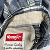 Wrangler Checked Shirt - Medium Navy Cotton