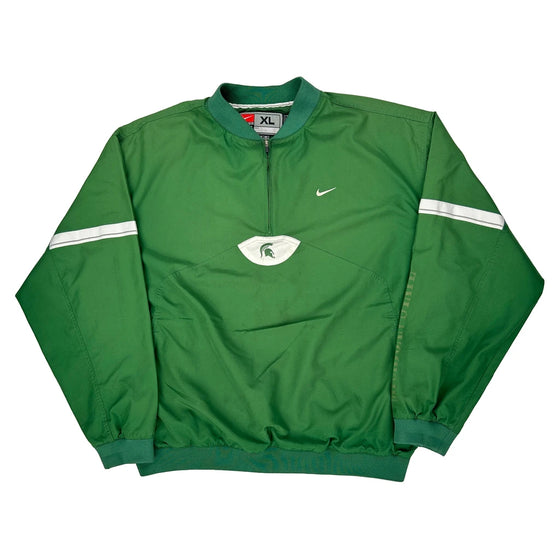 Michigan State Nike Graphic Windbreaker - XL Green Polyester