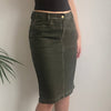 Vintage khaki Burberry Denim Skirt - womens 28" waist