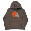 Cleveland Browns Nfl Graphic Hoodie - Large Brown Cotton