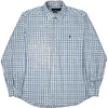 Ralph Lauren Classic Fit Checked Shirt - XL - Blue Cotton