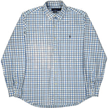  Ralph Lauren Classic Fit Checked Shirt - XL - Blue Cotton