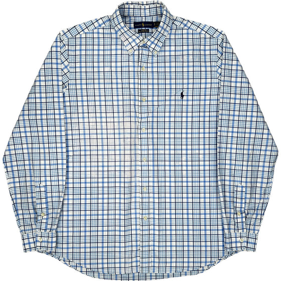 Ralph Lauren Classic Fit Checked Shirt - XL - Blue Cotton