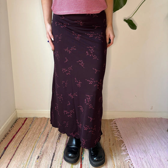 Vintage purple Unbranded Maxi Skirt - womens 25" waist