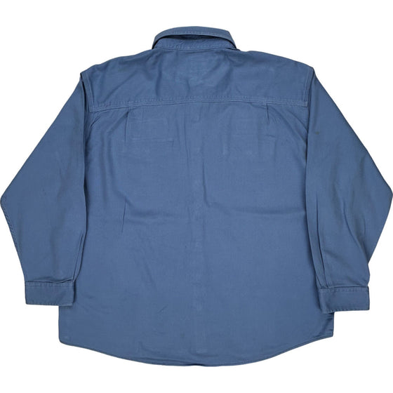 Carhartt Work Shirt - 2XL - Blue Cotton Nylon