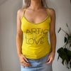 Vintage yellow Artigili Cami Top - womens small