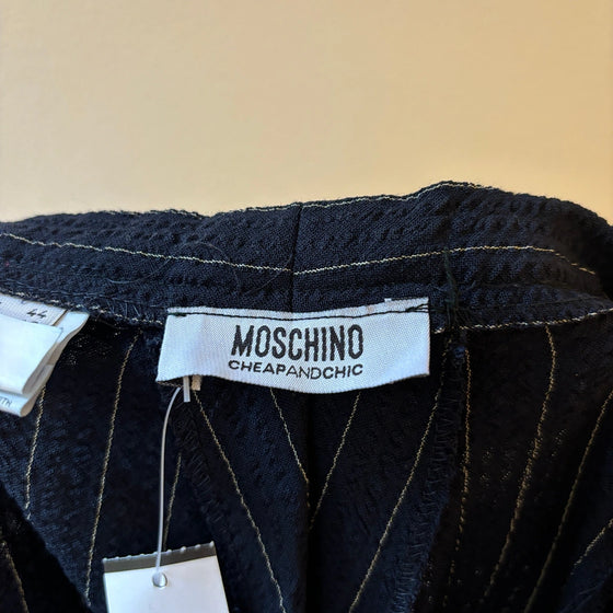 Vintage navy Cheap & Chic Moschino Trousers - womens 28" waist