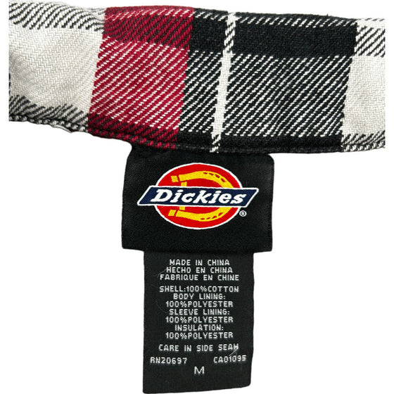 Dickies Checked Overshirt - Medium - Red Cotton