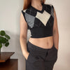 Vintage grey Davide Collection by Phard Sweater Vest - womens small