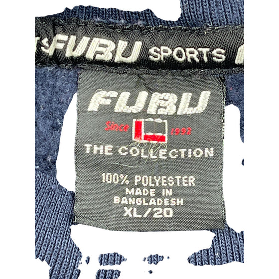 Age 15 FUBU International Graphic Sweatshirt - XL - Navy Polyester