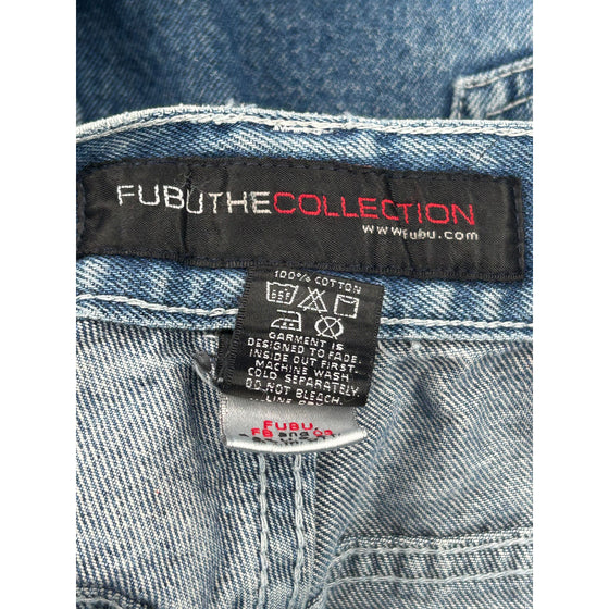 Hip Hop Fubu The Collection Carpenter Jeans - 30W 31L - Blue Cotton