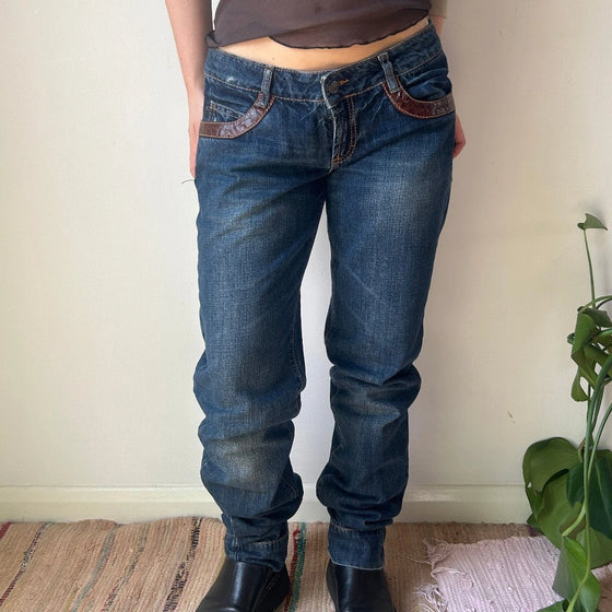 Vintage blue Just Cavalli Jeans - womens 32" waist