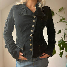  Vintage black Blue Collection Jacket - womens small