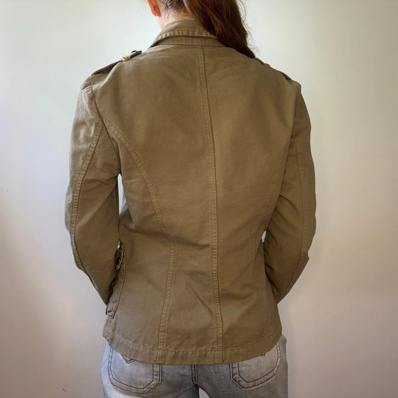 Vintage khaki Clink Jacket - womens medium