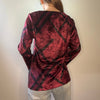 Vintage burgundy Gabriele Bellini Top - womens medium