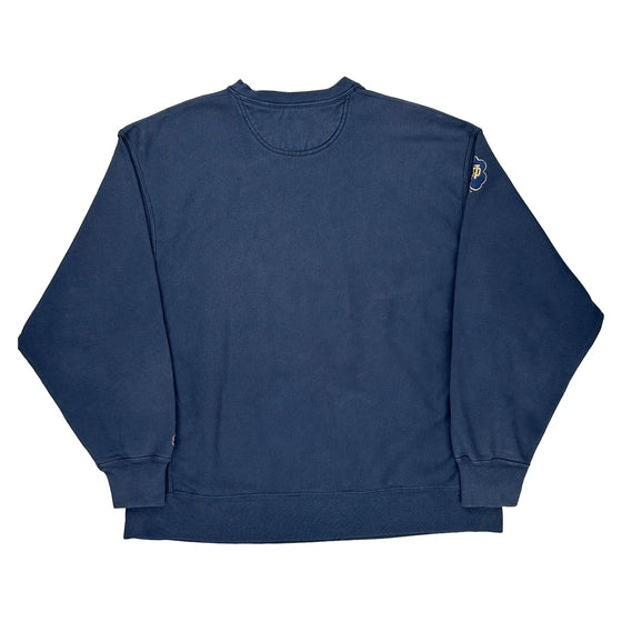 Notre Dame Unbranded Graphic Sweatshirt - XL Blue Cotton Blend