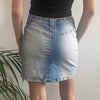 Vintage blue Karma Denim Skirt - womens 30" waist