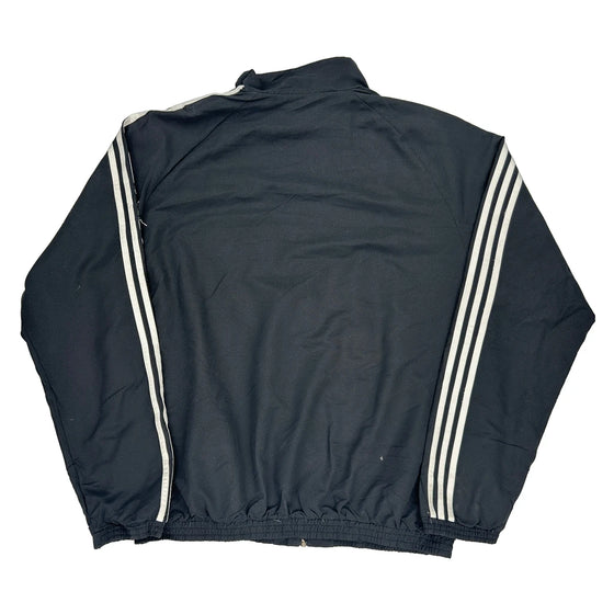 Three Stripes Adidas Slim Fit Track Jacket - 2XL Black Polyester