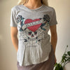 Vintage grey Ed Hardy T-Shirt - womens medium