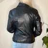 Vintage black Del Gaudio Leather Jacket - womens small