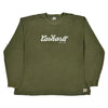 Carhartt Spellout Long Sleeve T-Shirt - XL Green Cotton