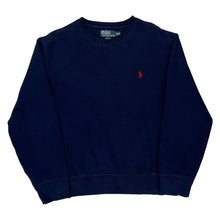  Ralph Lauren Sweatshirt - Medium Navy Cotton Blend