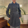 Vintage grey P One Trench Coat - womens medium