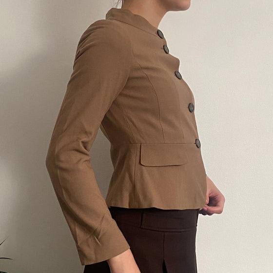 Vintage beige Max & Co Jacket - womens x-small