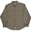 Levi Strauss Signature Striped Shirt - XL - Brown Cotton