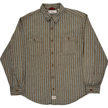  Levi Strauss Signature Striped Shirt - XL - Brown Cotton