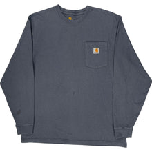  Carhartt Original Fit Long Sleeve T-Shirt - Large - Grey Cotton