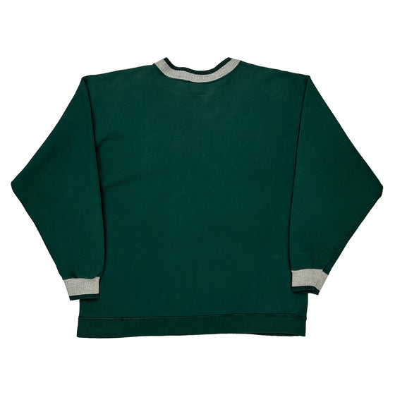 Nike Sweatshirt - Large Green Cotton