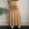 Vintage beige Monica Magni Midi Skirt - womens 29" waist