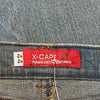 Vintage blue X-Cape Denim Skirt - womens 26" waist