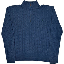  Polo Ralph Lauren Cable Knit Sweater - 2XL - Navy Cotton Blend