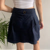 Vintage navy Imperial Skirt - womens 30" waist