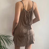 Vintage beige Intimissimi Mini Dress - womens medium