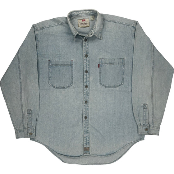 Levis Denim Shirt - XL - Blue Cotton