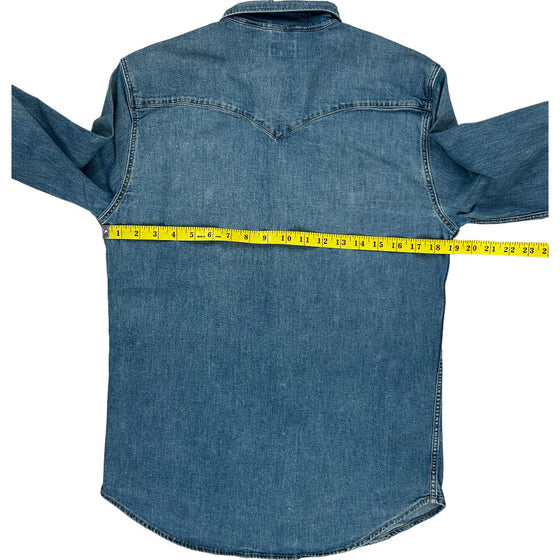 Levis Denim Shirt - Medium - Blue Cotton Blend