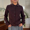 Vintage burgundy Alex Overshirt - womens medium