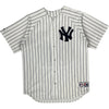 Majestic Puerto Rico Pinstripe Baseball Jersey - 3XL - White Cotton