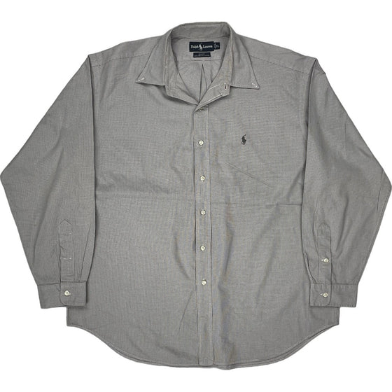 Ralph Lauren Blake Button-Down Shirt - XL - Grey Cotton