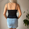 Vintage black & white Alex Line Cami Top - womens small