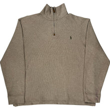  Polo Ralph Lauren Zip Neck 1/4 Zip - Large - Beige Cotton