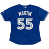 Majestic Blue Jays Jersey - Large - Blue Polyester