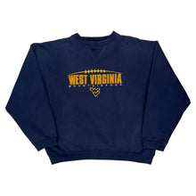  West Virginia Mountaineers Puma Ncaa Sweatshirt - Medium Navy Cotton Blend